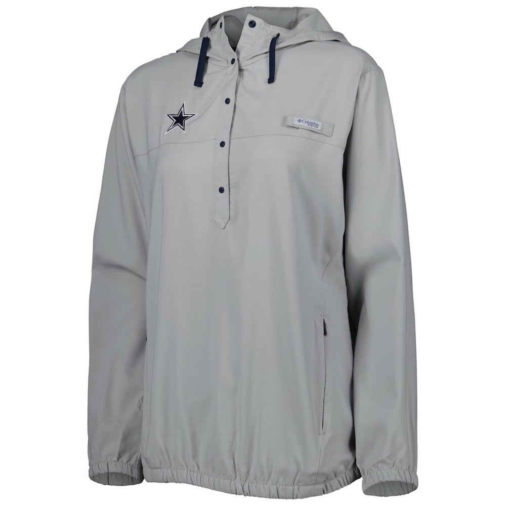 Dallas Cowboys Women's Tamiami Omni-Shade Pullover Hoodie Gray - Columbia