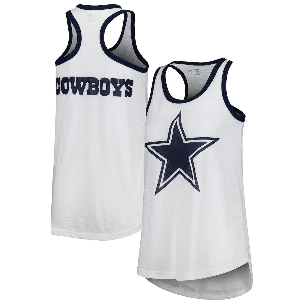 Dallas Cowboys G-III 4Her by Carl Banks Women's Tater Tank Top White - NFL