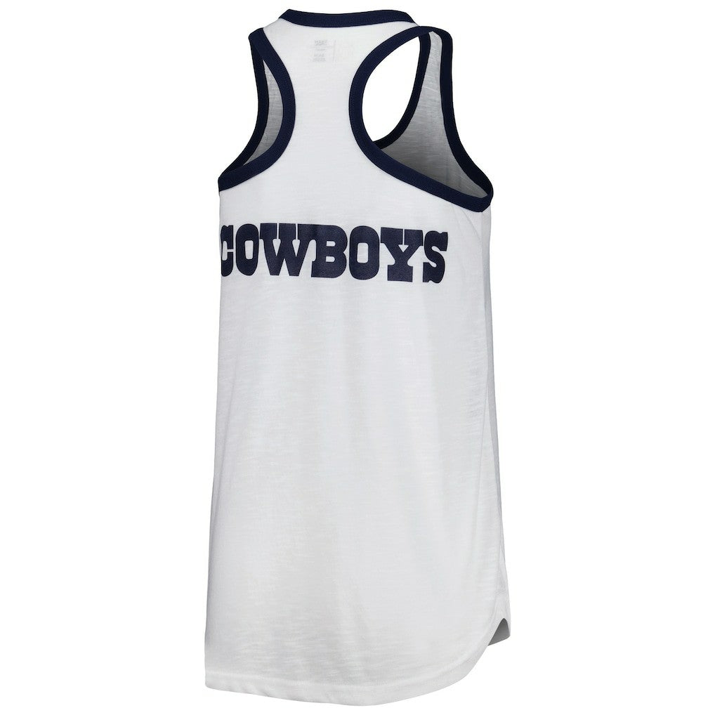 Dallas Cowboys G-III 4Her by Carl Banks Women's Tater Tank Top White - NFL