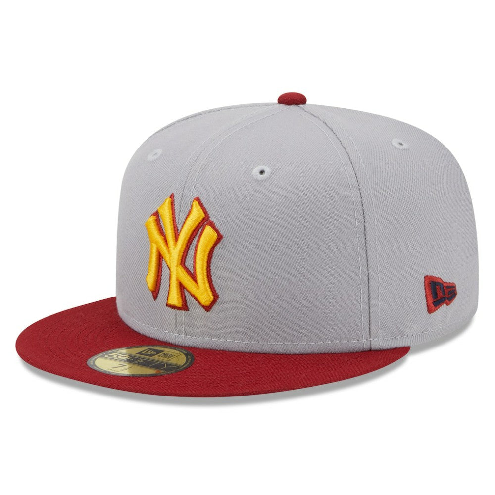 New York Yankees New Era World Series Champions Navy Undervisor 59FIFTY Fitted Hat Lifestyle