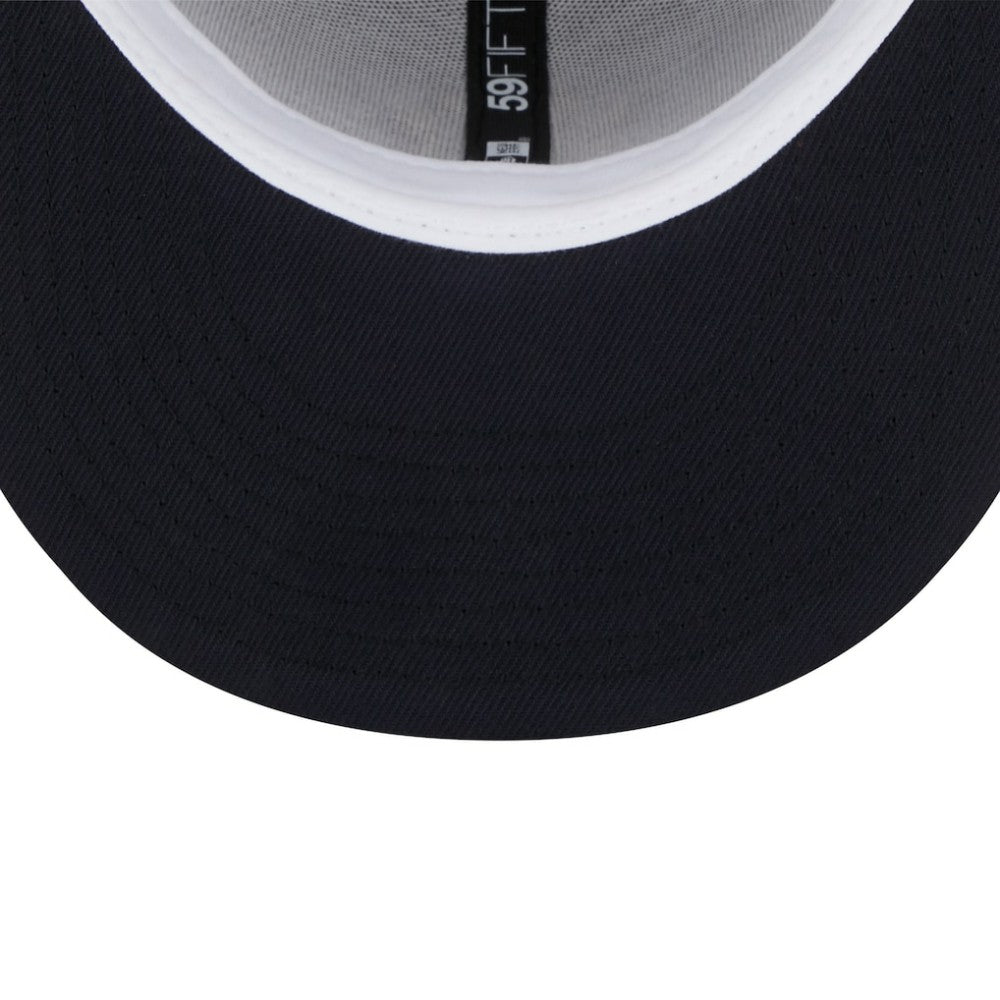 New York Yankees New Era World Series Champions Navy Undervisor 59FIFTY Fitted Hat Lifestyle