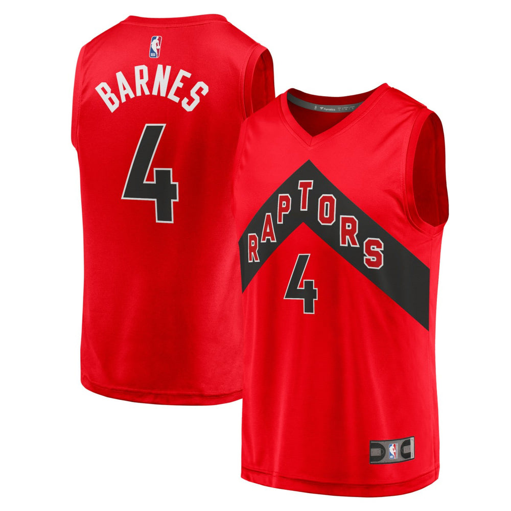 Fanatics - Scottie Barnes Toronto Raptors Fast Break Replica Jersey - Icon Edition - Red