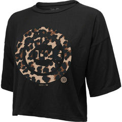 Chicago Cubs Majestic Threads Women's Leopard Cropped T-Shirt Online