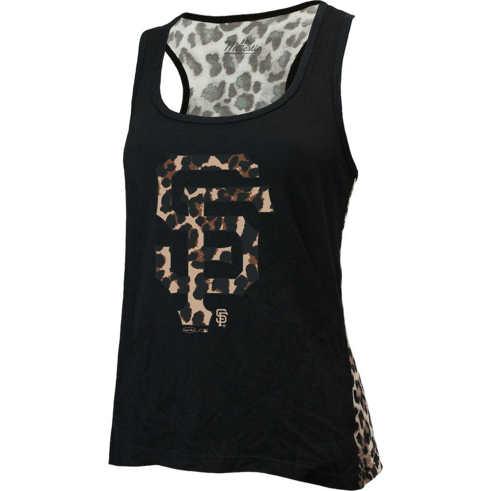 San Francisco Giants Majestic Threads Women's Leopard Tank Top Clearance