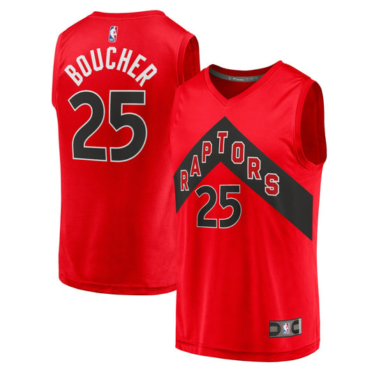 Chris Boucher Toronto Raptors Youth Fast Break Replica Jersey - Icon Edition - Red | NBA Jerseys