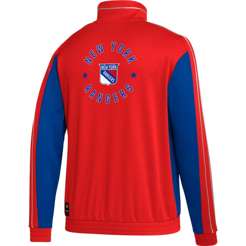 New York Rangers adidas Team Classics Half-Zip Jacket Red