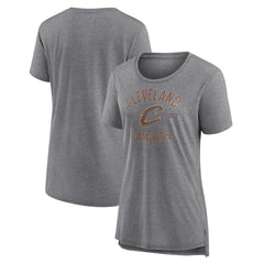 NBA - Cleveland Cavaliers Women's Heritage Tri-Blend T-Shirt - Heather Gray