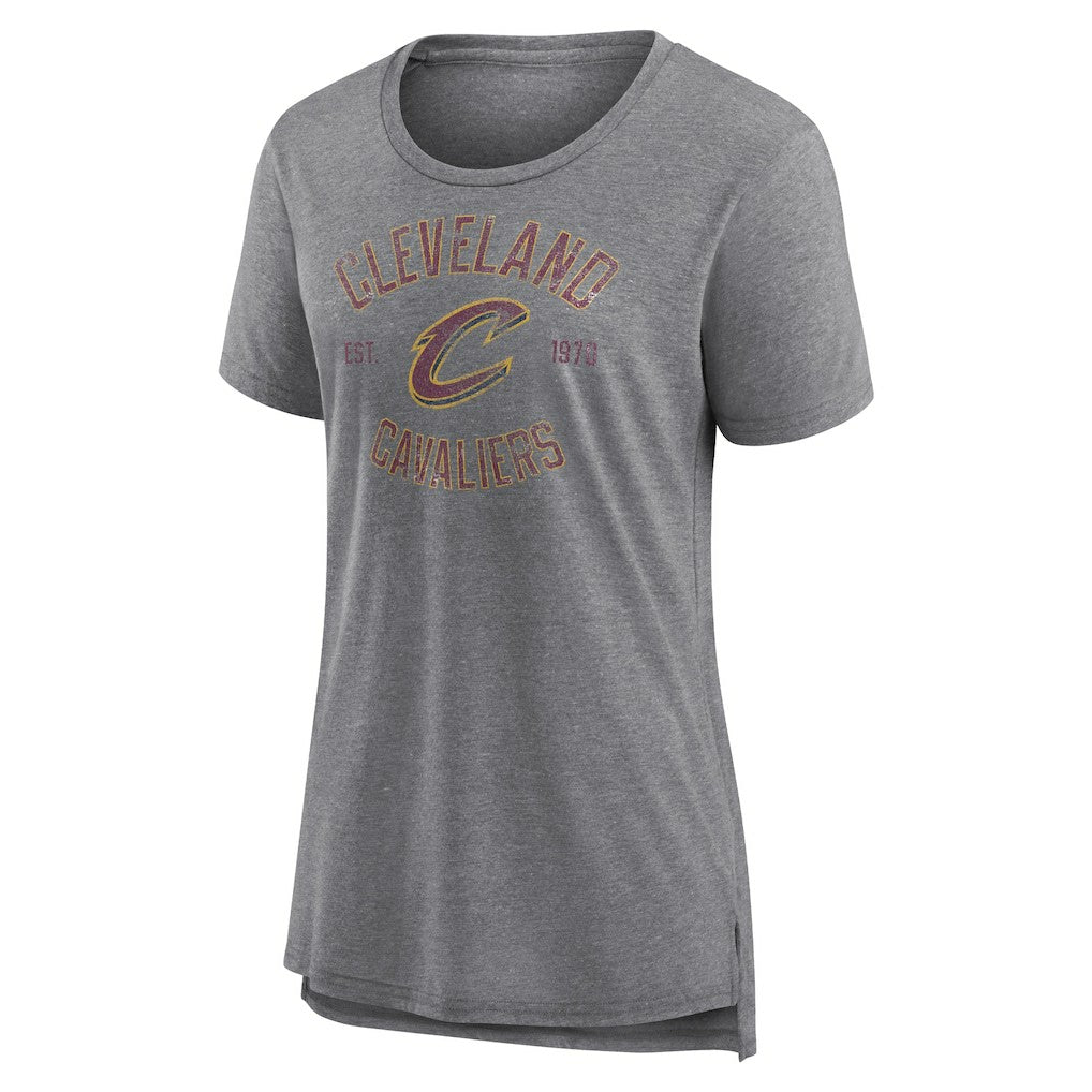 NBA - Cleveland Cavaliers Women's Heritage Tri-Blend T-Shirt - Heather Gray