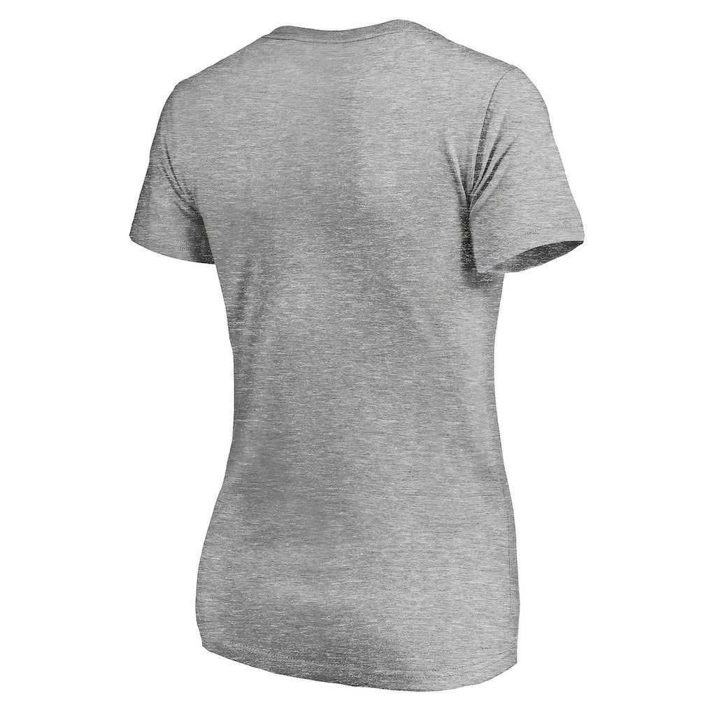 NBA - Cleveland Cavaliers Women's Primary Team Logo V-Neck T-Shirt - Heathered Gray