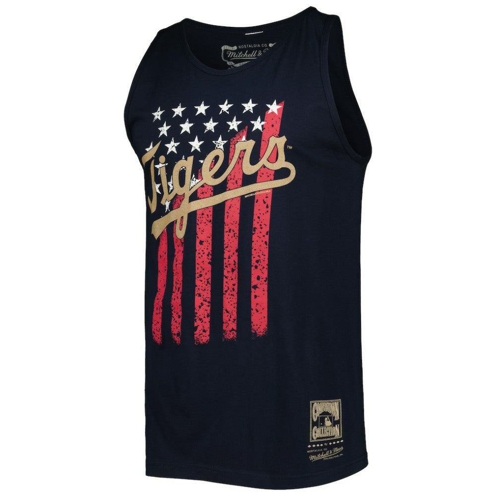 Detroit Tigers Mitchell & Ness Cooperstown Collection Stars and Stripes Tank Top Lifestyle