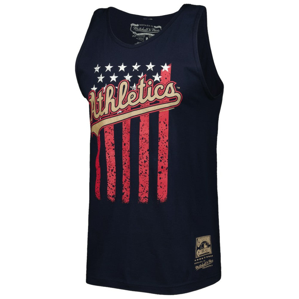 Athletics Mitchell & Ness Cooperstown Collection Stars and Stripes Tank Top Lifestyle
