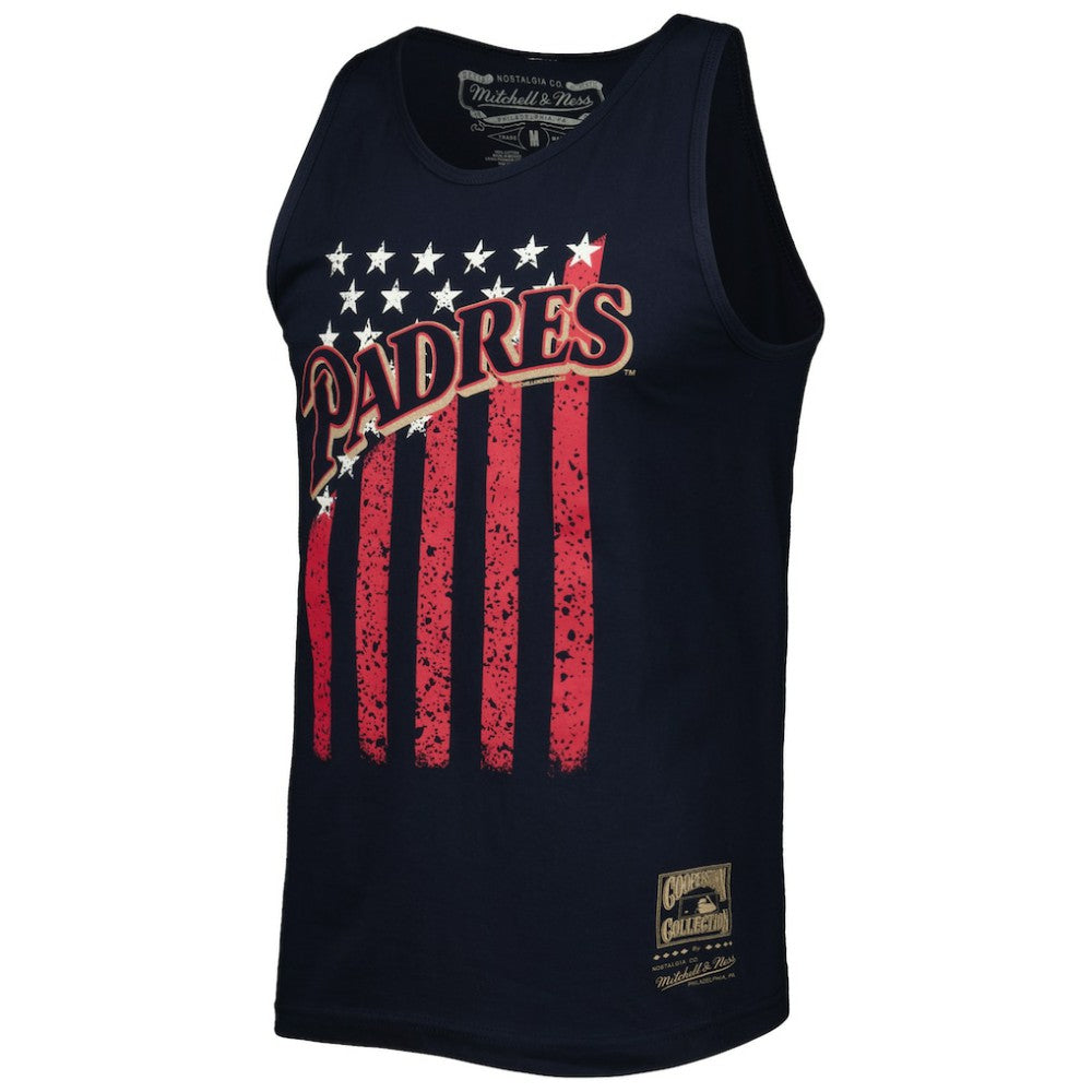 San Diego Padres Mitchell & Ness Cooperstown Collection Stars and Stripes Tank Top for sale