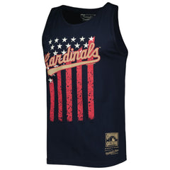 St. Louis Cardinals Mitchell & Ness Cooperstown Collection Stars and Stripes Tank Top for sale