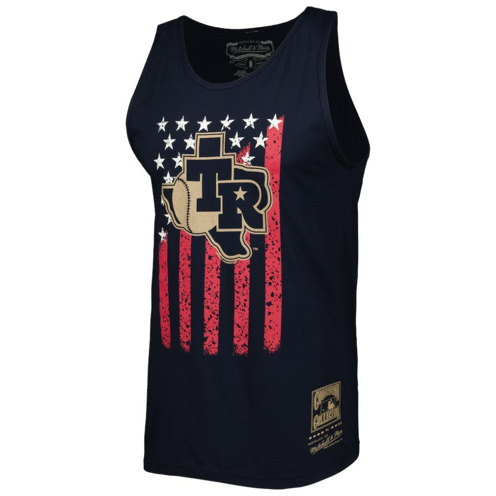 Texas Rangers Mitchell & Ness Cooperstown Collection Stars and Stripes Tank Top Clearance