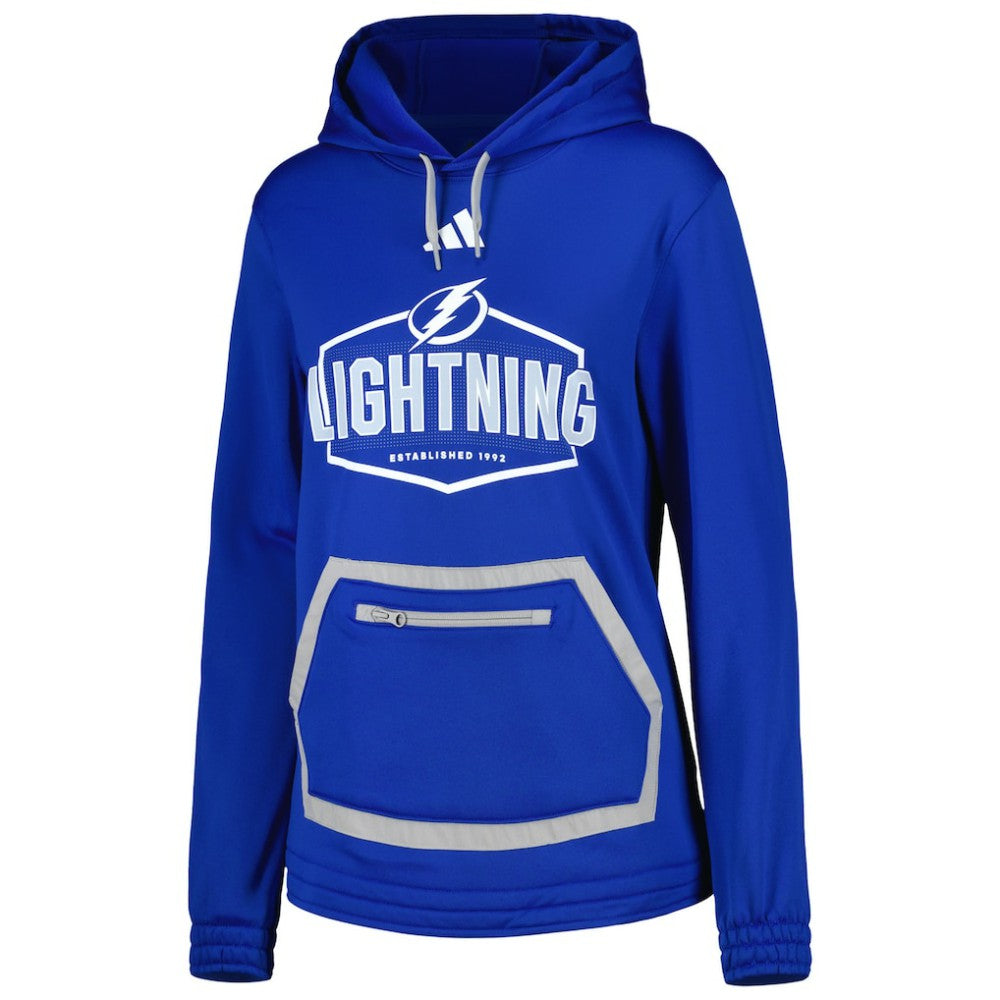 Tampa Bay Lightning - adidas Women's Team Pullover Hoodie Blue
