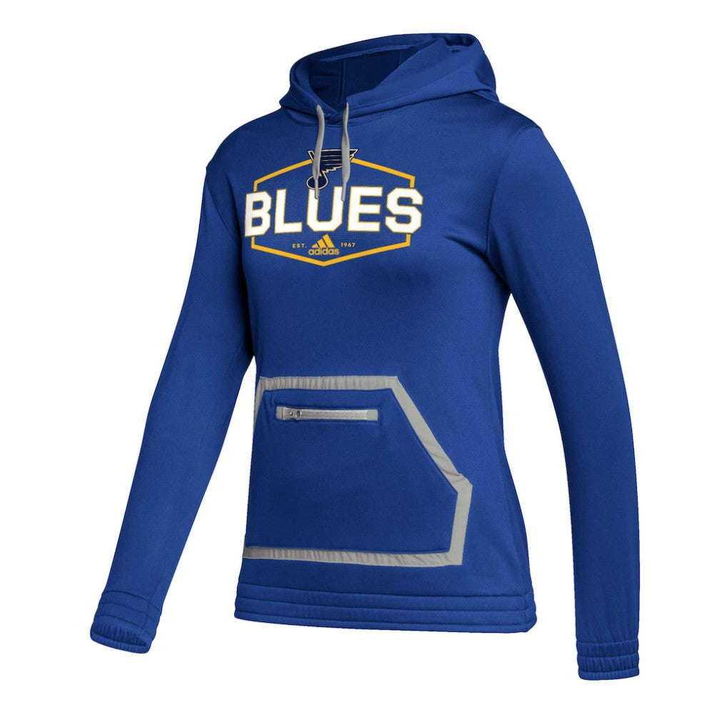 St. Louis Blues - adidas Women's Team Pullover Hoodie Blue