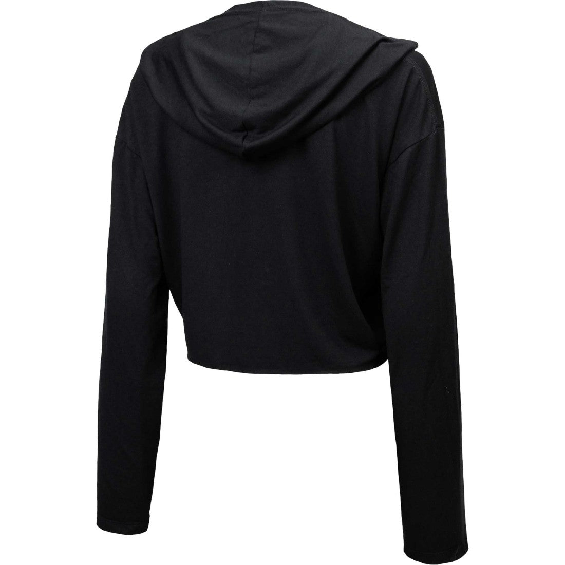 Tennessee Titans Majestic Threads Women's Leopard Cropped Pullover Hoodie Black - NFL
