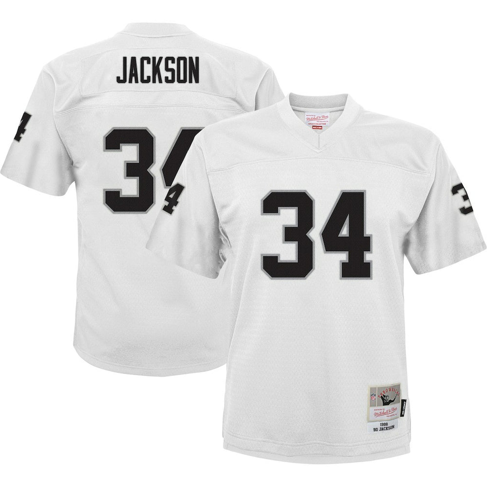 Bo Jackson Las Vegas Raiders Youth 1988 Retired Player Legacy Jersey White - Mitchell & Ness