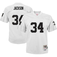 Bo Jackson Las Vegas Raiders Youth 1988 Retired Player Legacy Jersey White - Mitchell & Ness