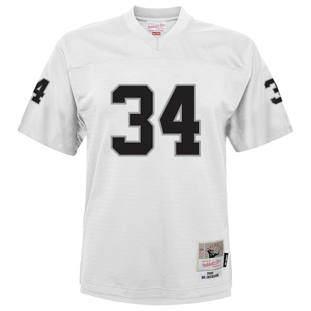 Bo Jackson Las Vegas Raiders Youth 1988 Retired Player Legacy Jersey White - Mitchell & Ness