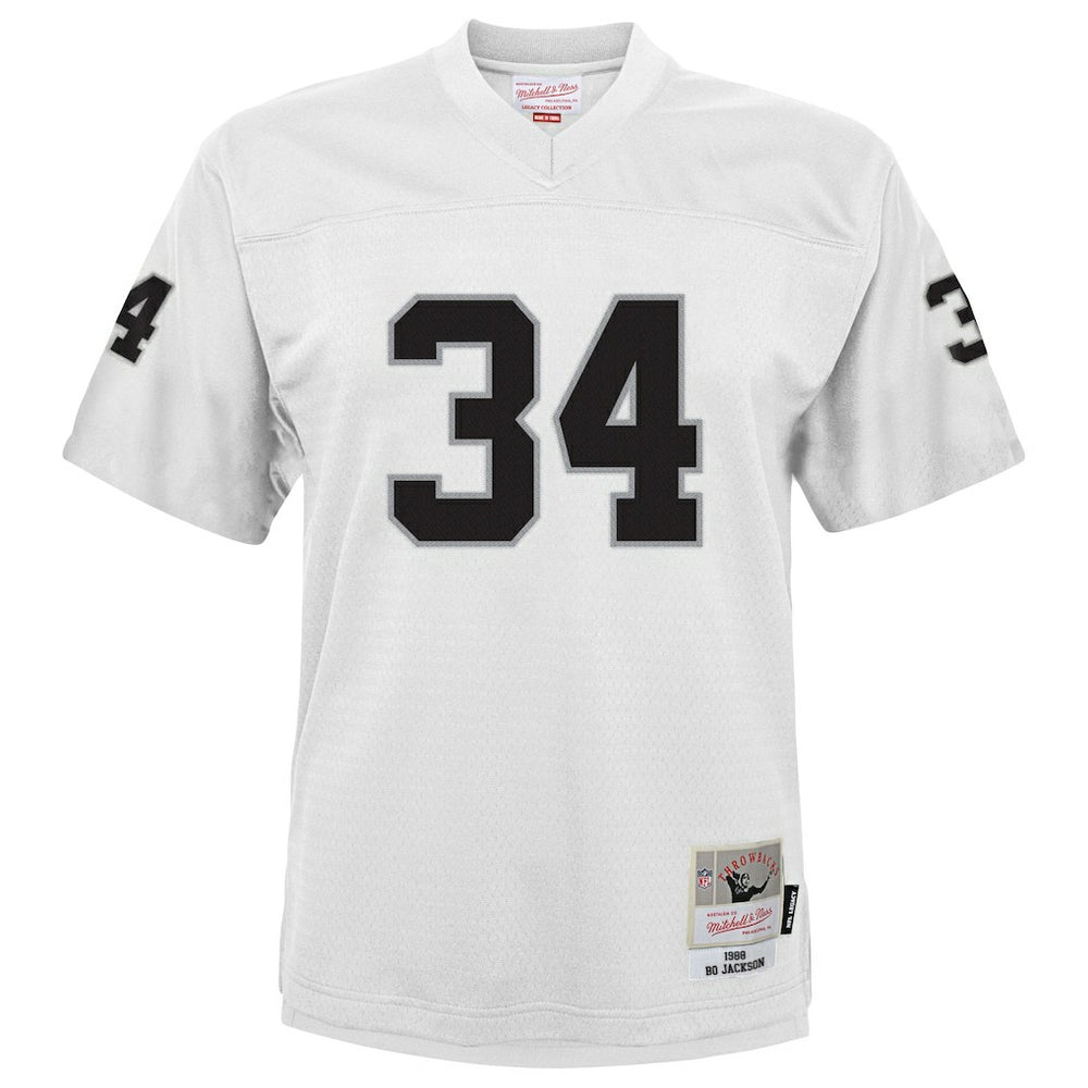 Bo Jackson Las Vegas Raiders Youth 1988 Retired Player Legacy Jersey White - Mitchell & Ness
