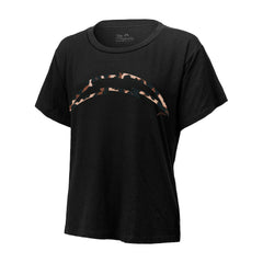 Justin Herbert Los Angeles Chargers Majestic Threads Women's Leopard Player Name & Number T-Shirt Black - NFL