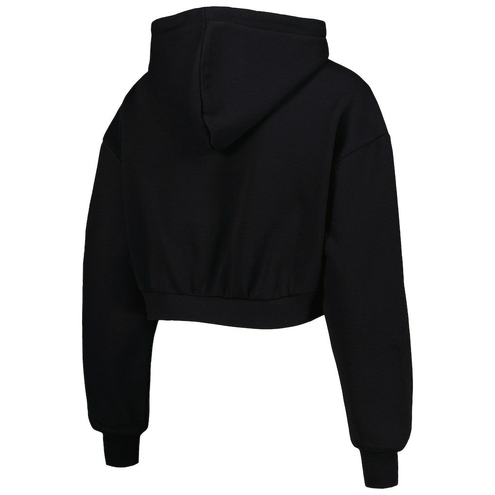 Arizona Cardinals The Wild Collective Women's Cropped Pullover Hoodie Black - NFL