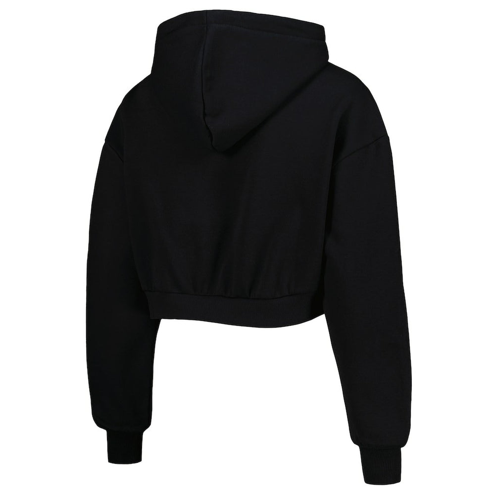 Baltimore Ravens The Wild Collective Women's Cropped Pullover Hoodie Black - NFL