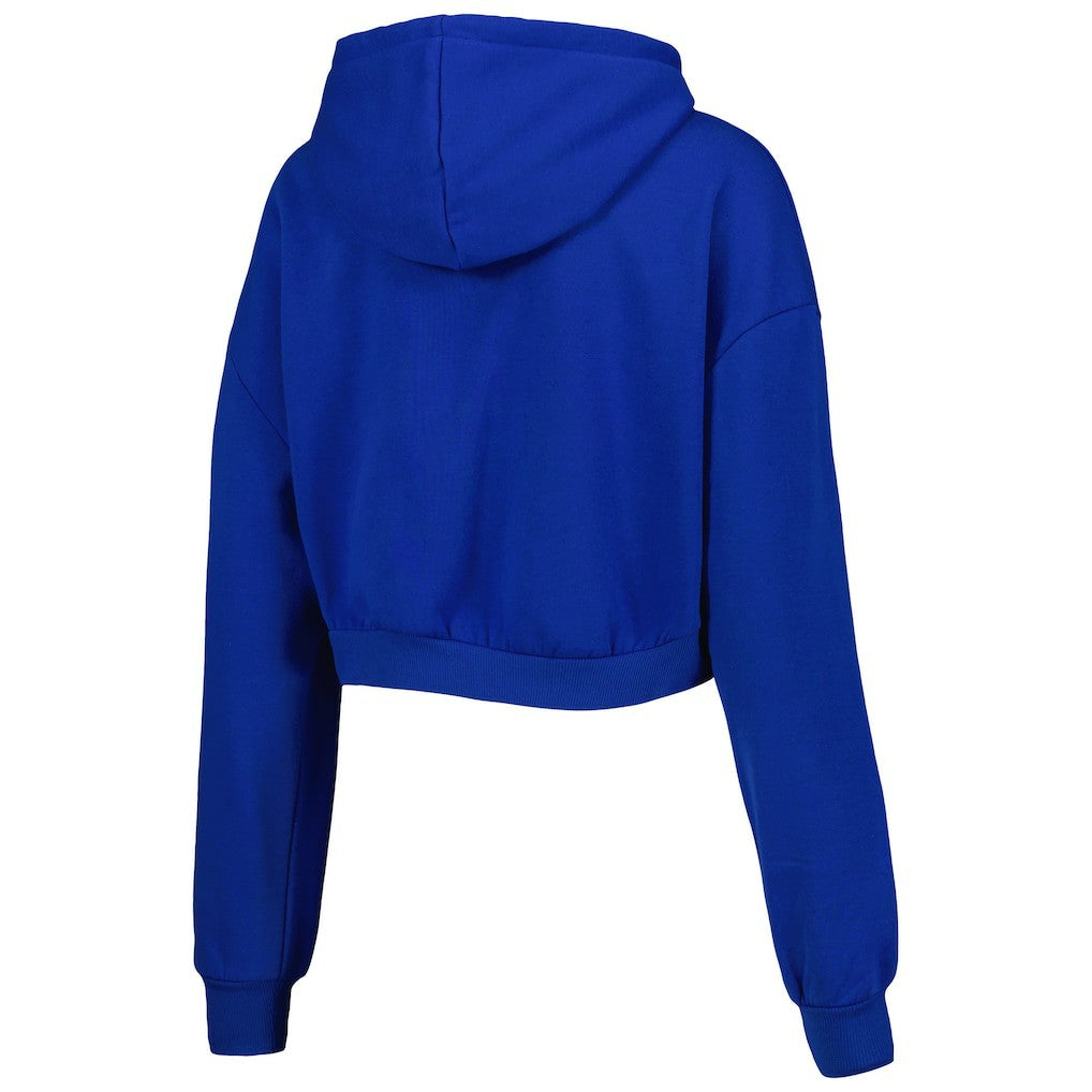 Buffalo Bills The Wild Collective Women's Cropped Pullover Hoodie Royal - NFL