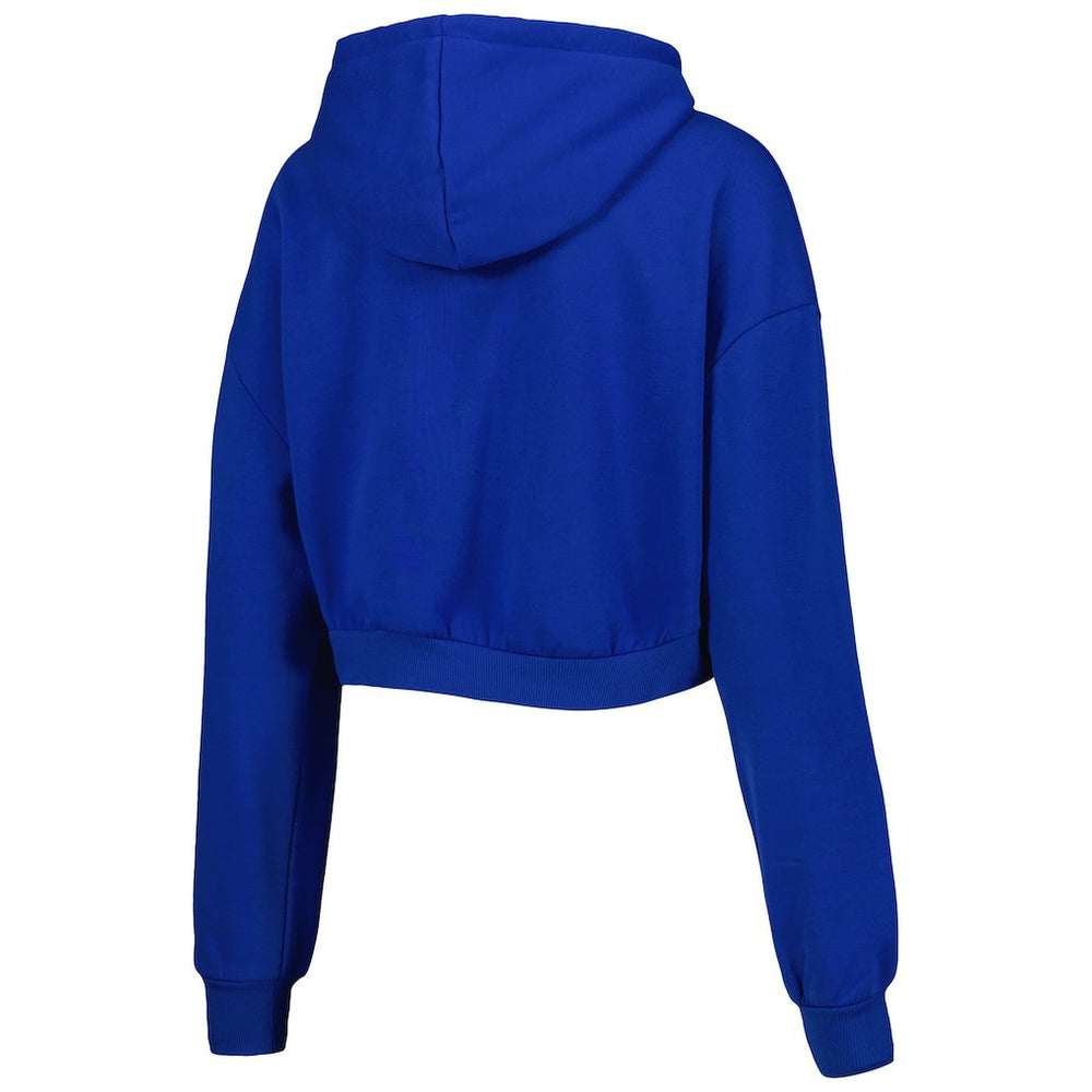 Buffalo Bills The Wild Collective Women's Cropped Pullover Hoodie Royal - NFL
