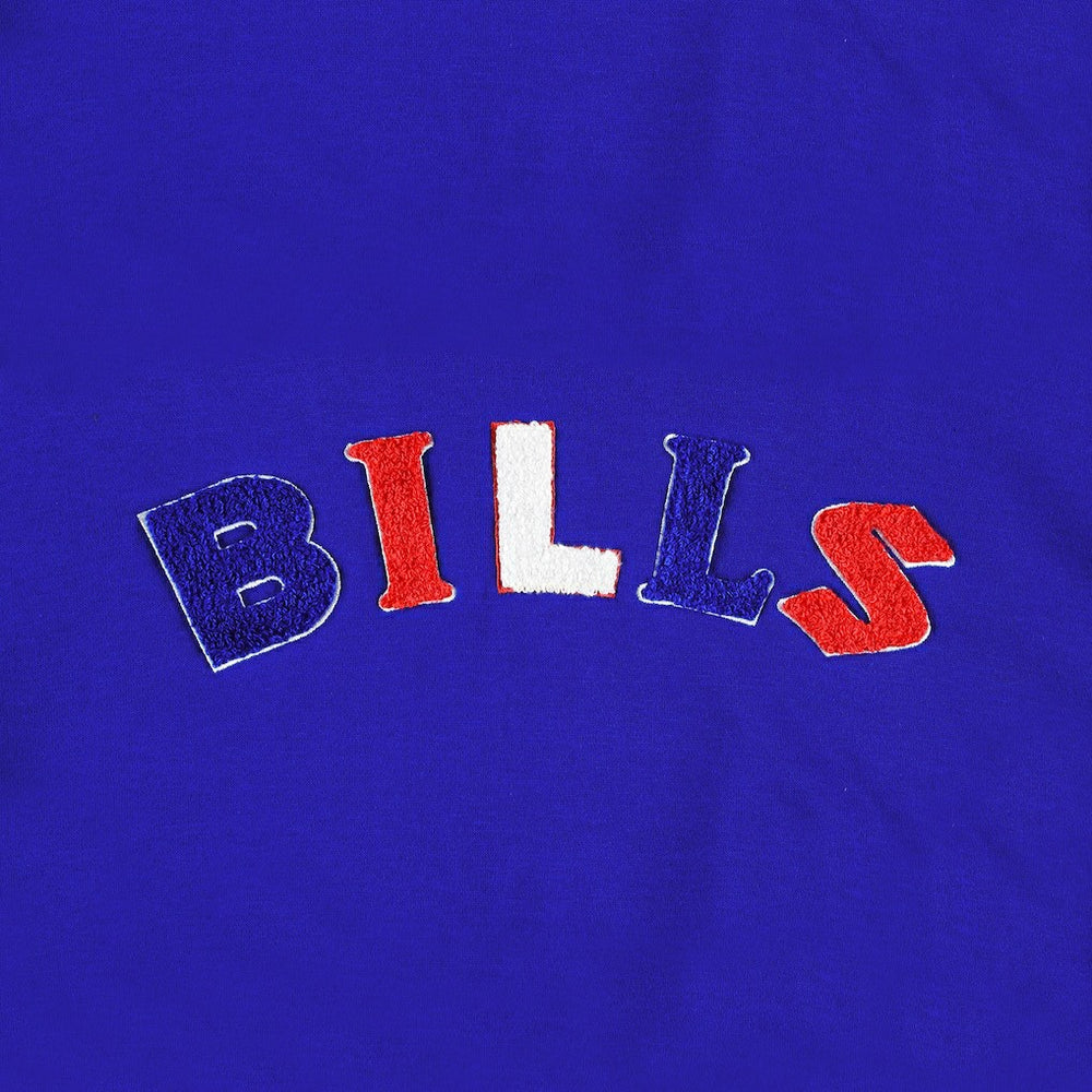 Buffalo Bills The Wild Collective Women's Cropped Pullover Hoodie Royal - NFL