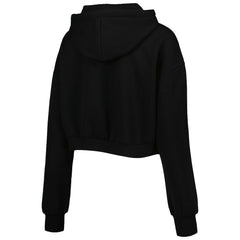 Cleveland Browns The Wild Collective Women's Cropped Pullover Hoodie Black - NFL