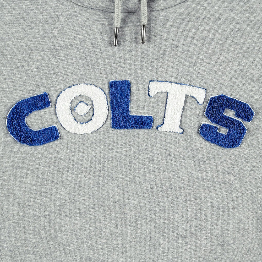 Indianapolis Colts The Wild Collective Women's Cropped Pullover Hoodie Gray - NFL
