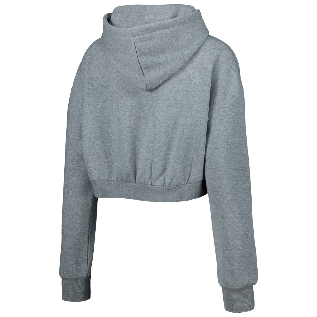 Tampa Bay Buccaneers The Wild Collective Women's Cropped Pullover Hoodie Gray - NFL