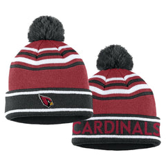 Arizona Cardinals WEAR by Erin Andrews Women's Colorblock Cuffed Knit Hat with Pom and Scarf Set Cardinal - NFL