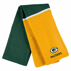 Green Bay Packers WEAR by Erin Andrews Women's Colorblock Cuffed Knit Hat with Pom and Scarf Set Green - NFL