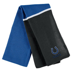 Indianapolis Colts WEAR by Erin Andrews Women's Colorblock Cuffed Knit Hat with Pom and Scarf Set Royal - NFL
