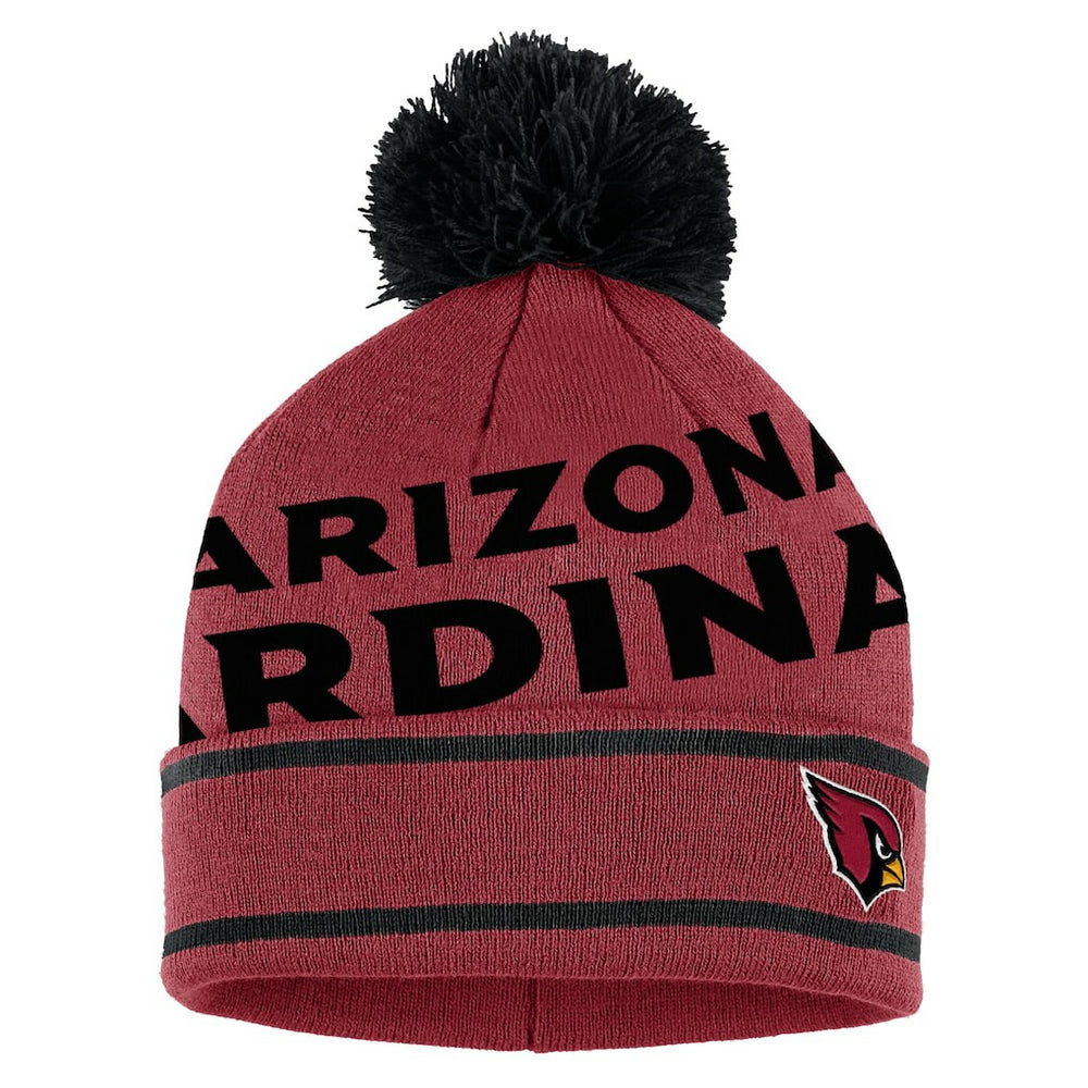 Arizona Cardinals WEAR by Erin Andrews Women's Double Jacquard Cuffed Knit Hat with Pom and Gloves Set Cardinal - NFL
