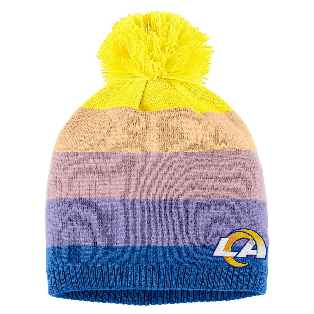 Los Angeles Rams WEAR by Erin Andrews Women's Ombre Pom Knit Hat and Scarf Set Gold - NFL
