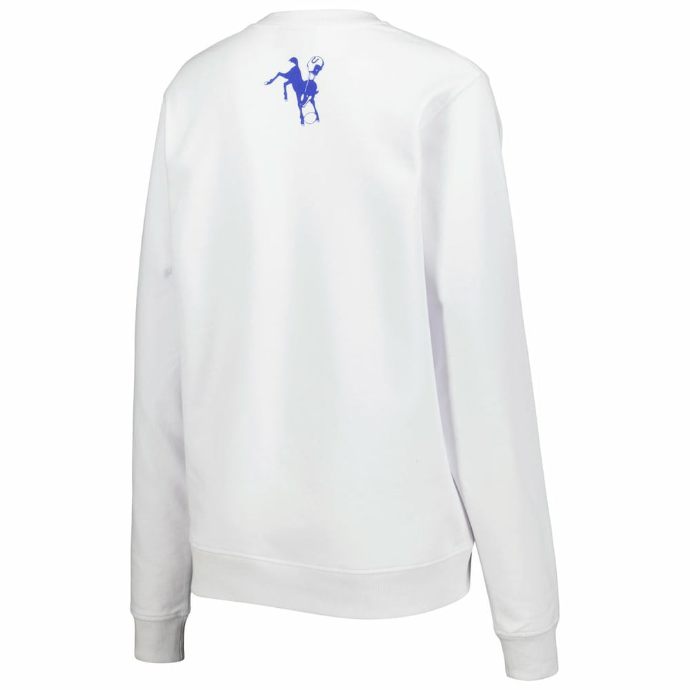 Indianapolis Colts The Wild Collective Women's Cheer V-Neck Fleece Pullover Sweatshirt White - NFL