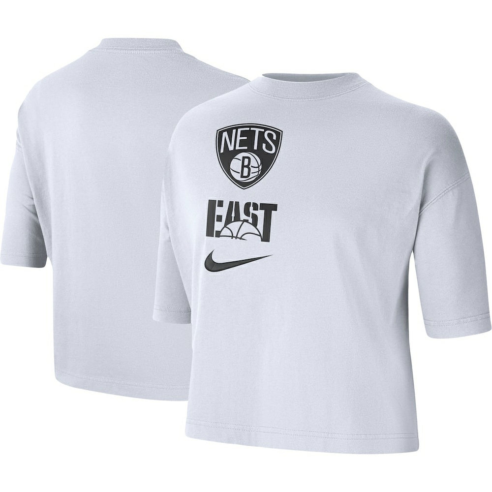 Nike - Brooklyn Nets Women's Essential Boxy T-Shirt - White