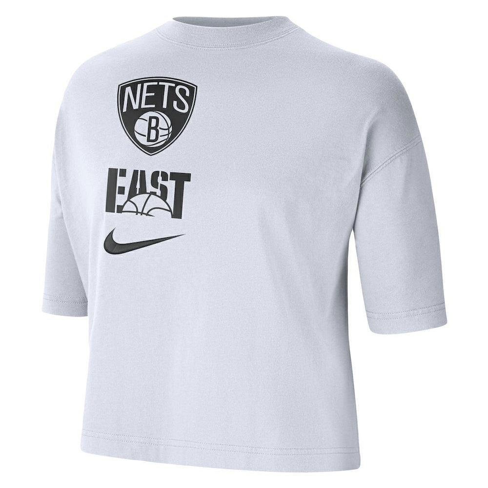 Nike - Brooklyn Nets Women's Essential Boxy T-Shirt - White