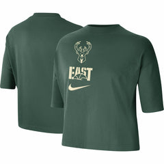 Nike - Milwaukee Bucks Women's Essential Boxy T-Shirt - Hunter Green