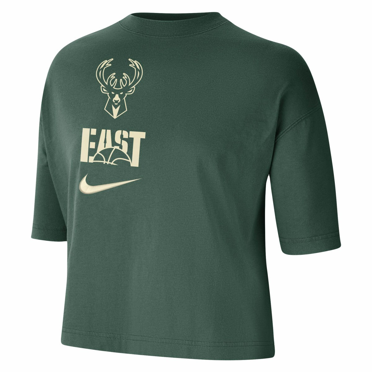 Nike - Milwaukee Bucks Women's Essential Boxy T-Shirt - Hunter Green
