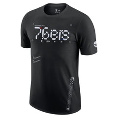Nike - Philadelphia 76ers Courtside Air Traffic Control Max90 T-Shirt - Black