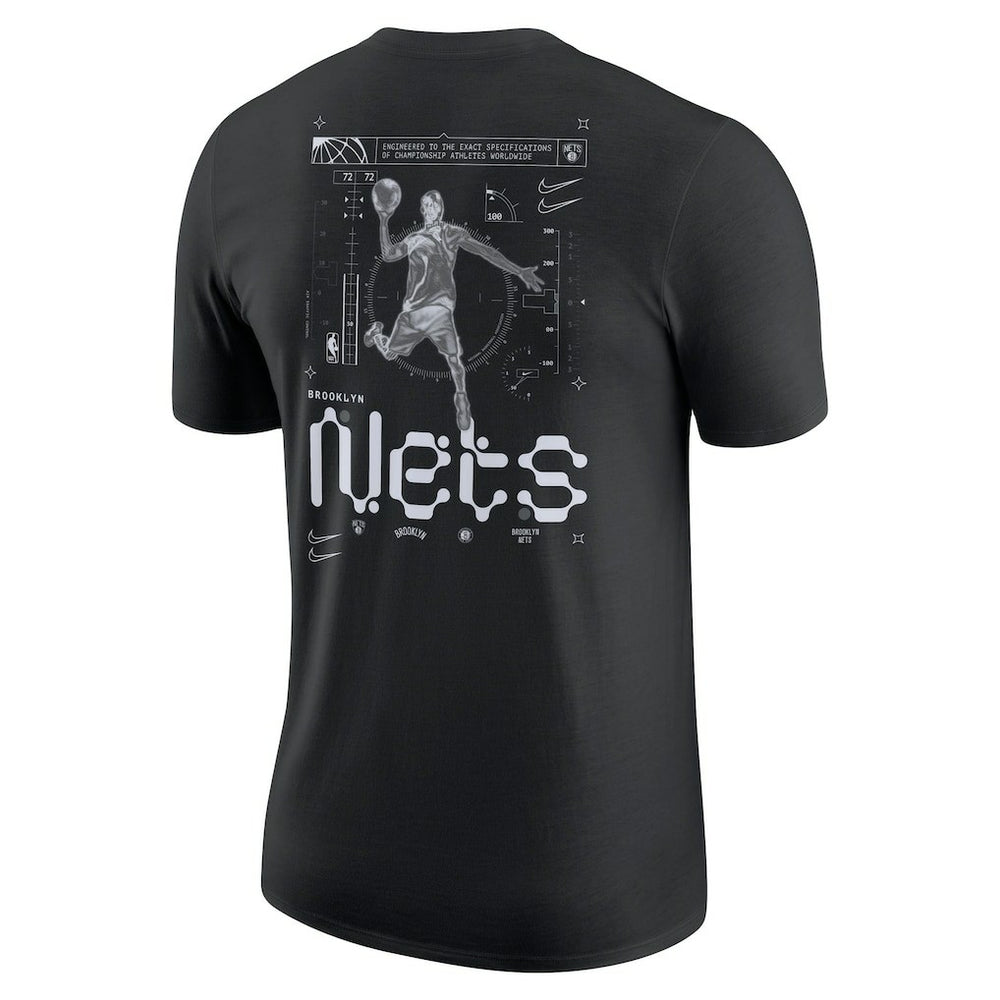 Nike - Brooklyn Nets Courtside Air Traffic Control Max90 T-Shirt - Black