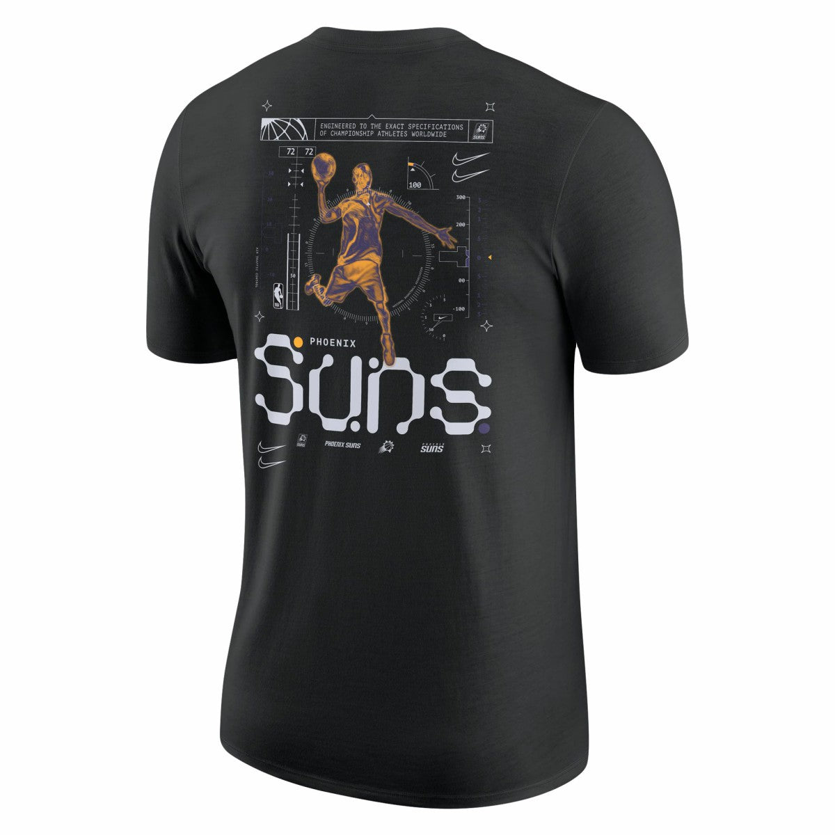 Nike - Phoenix Suns Courtside Air Traffic Control Max90 T-Shirt - Black
