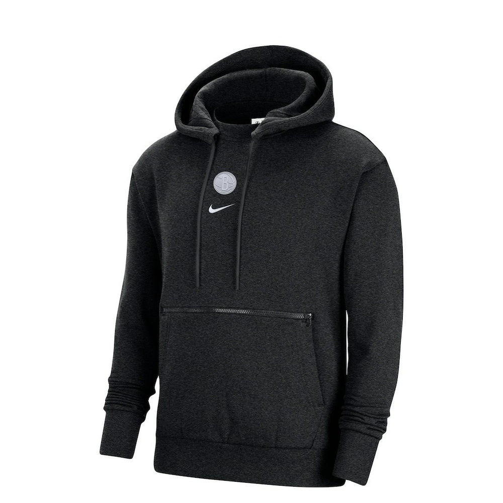 Nike - Brooklyn Nets Courtside Versus Flight Pullover Hoodie - Heather Black