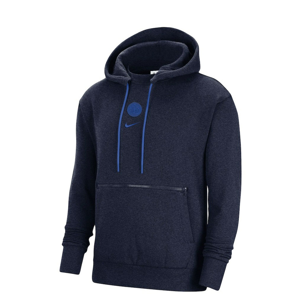 Nike - Dallas Mavericks Courtside Versus Flight Pullover Hoodie - Heather Navy