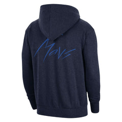 Nike - Dallas Mavericks Courtside Versus Flight Pullover Hoodie - Heather Navy